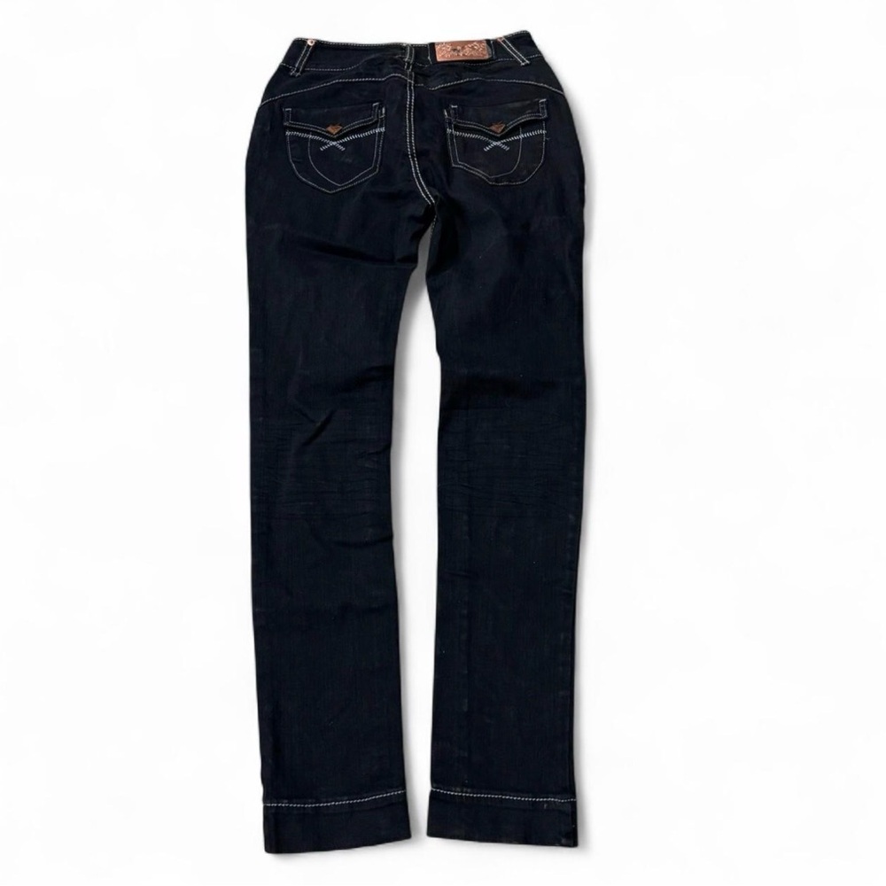 Apple Bottoms Dark Blue Straight Leg Jeans